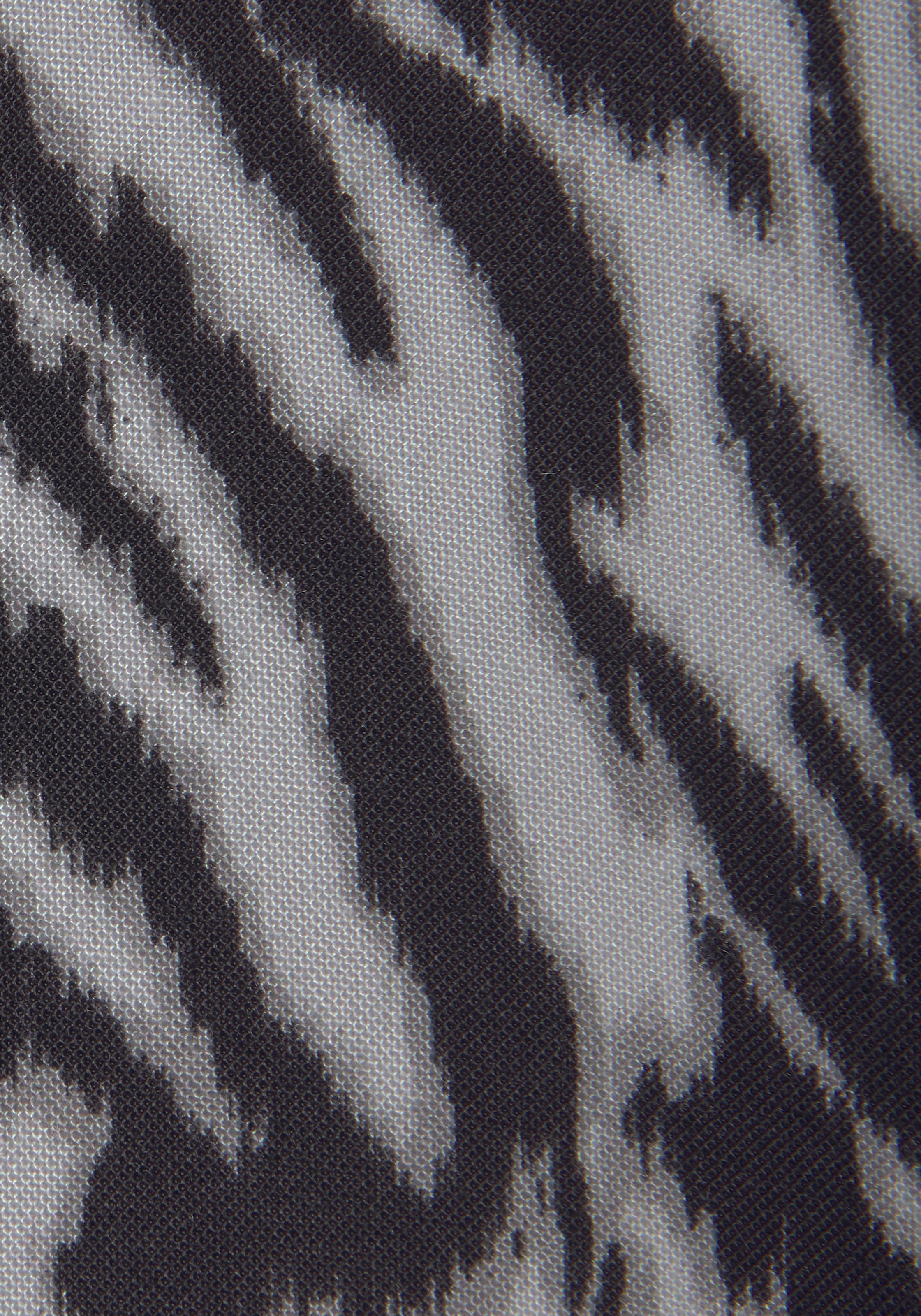 LASCANA Schlupfbluse, mit Zebraprint und modischen Knöpfen, Kurzarmbluse, sommerlich